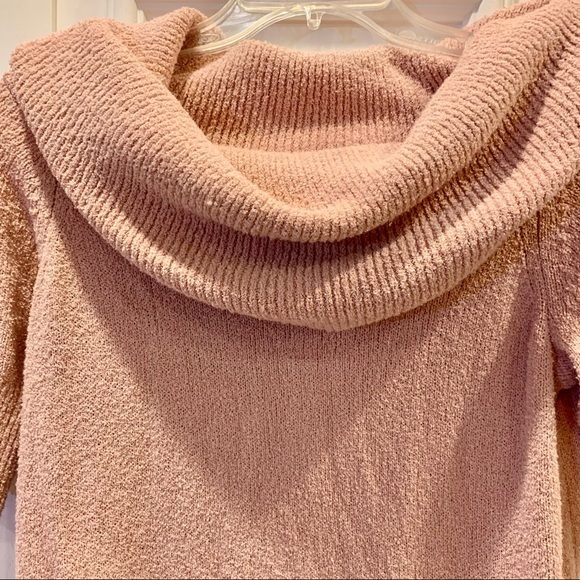 Ann Taylor Loft Vintage Peach Cowl‎ Neck Sweater S - Picture 2 of 11